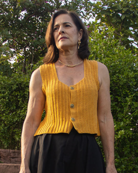 BLUSA COLETE ALVORADA - AMARELO MOSTARDA - Evolve Ecobrand