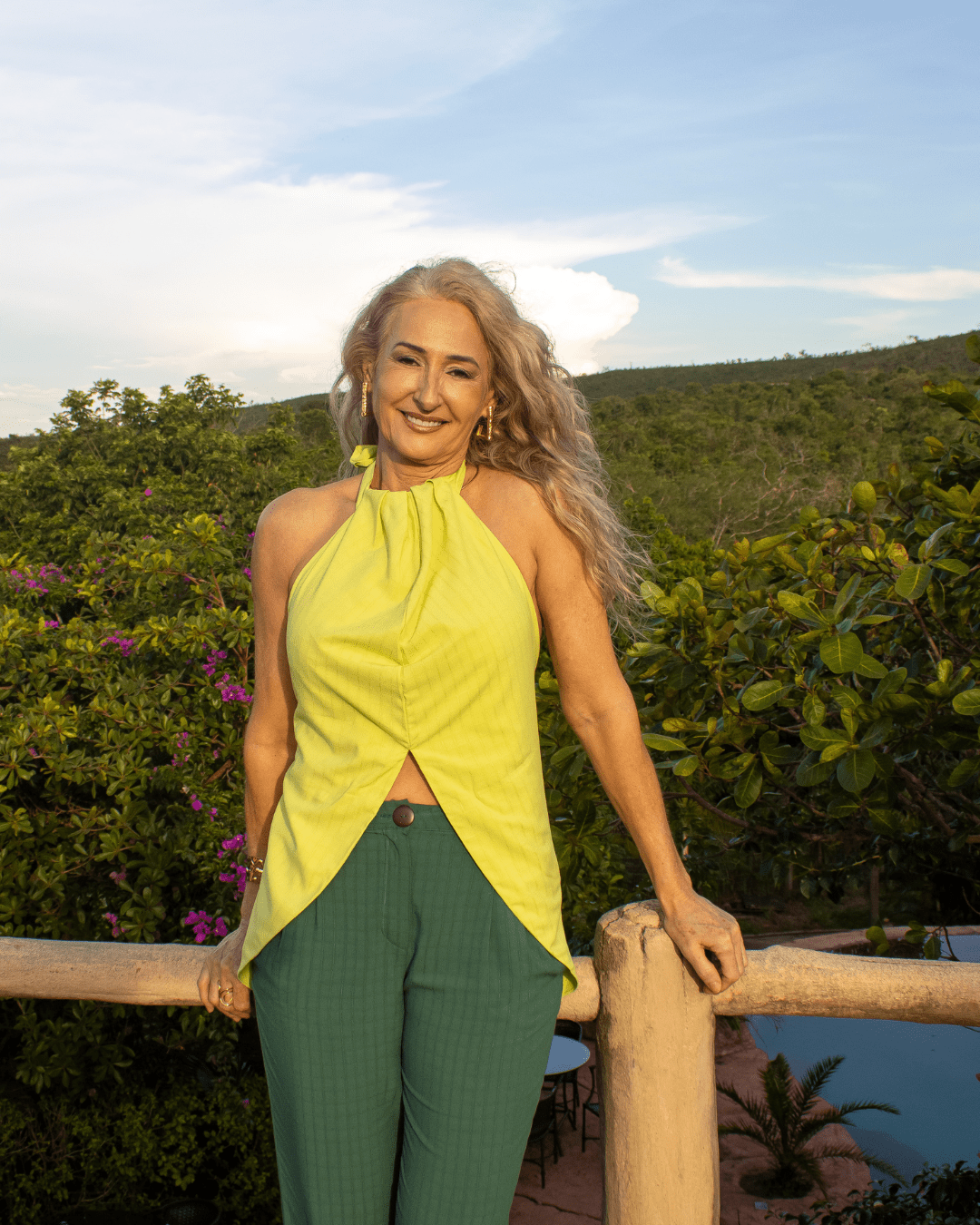 BLUSA FAROL - VERDE LIMA - Evolve Ecobrand