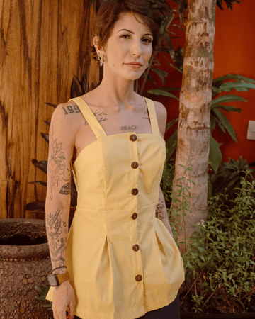 BLUSA FLORENCE - AMARELA - Evolve Ecobrand