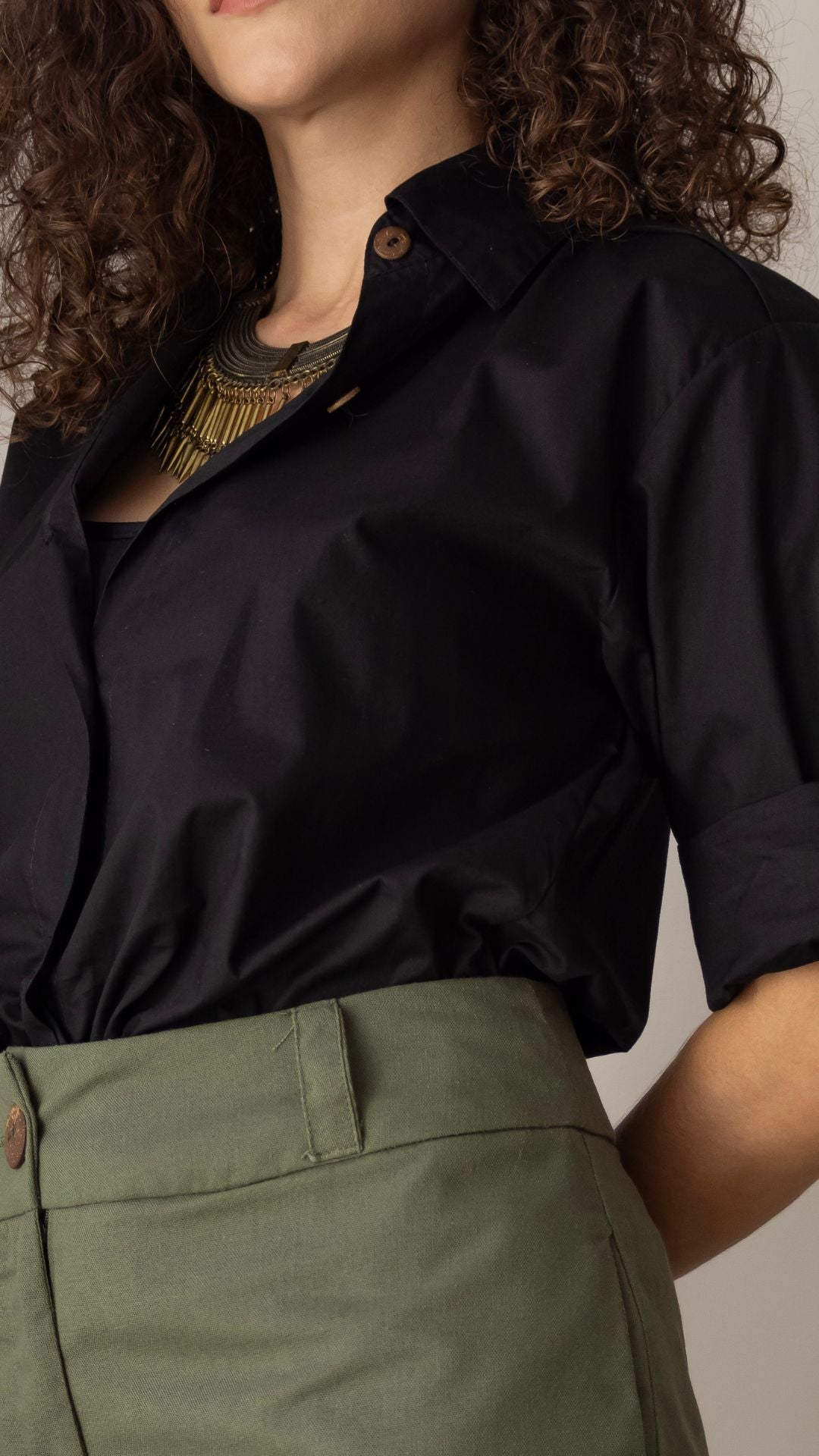 CAMISA ECO - PRETA - Evolve Ecobrand