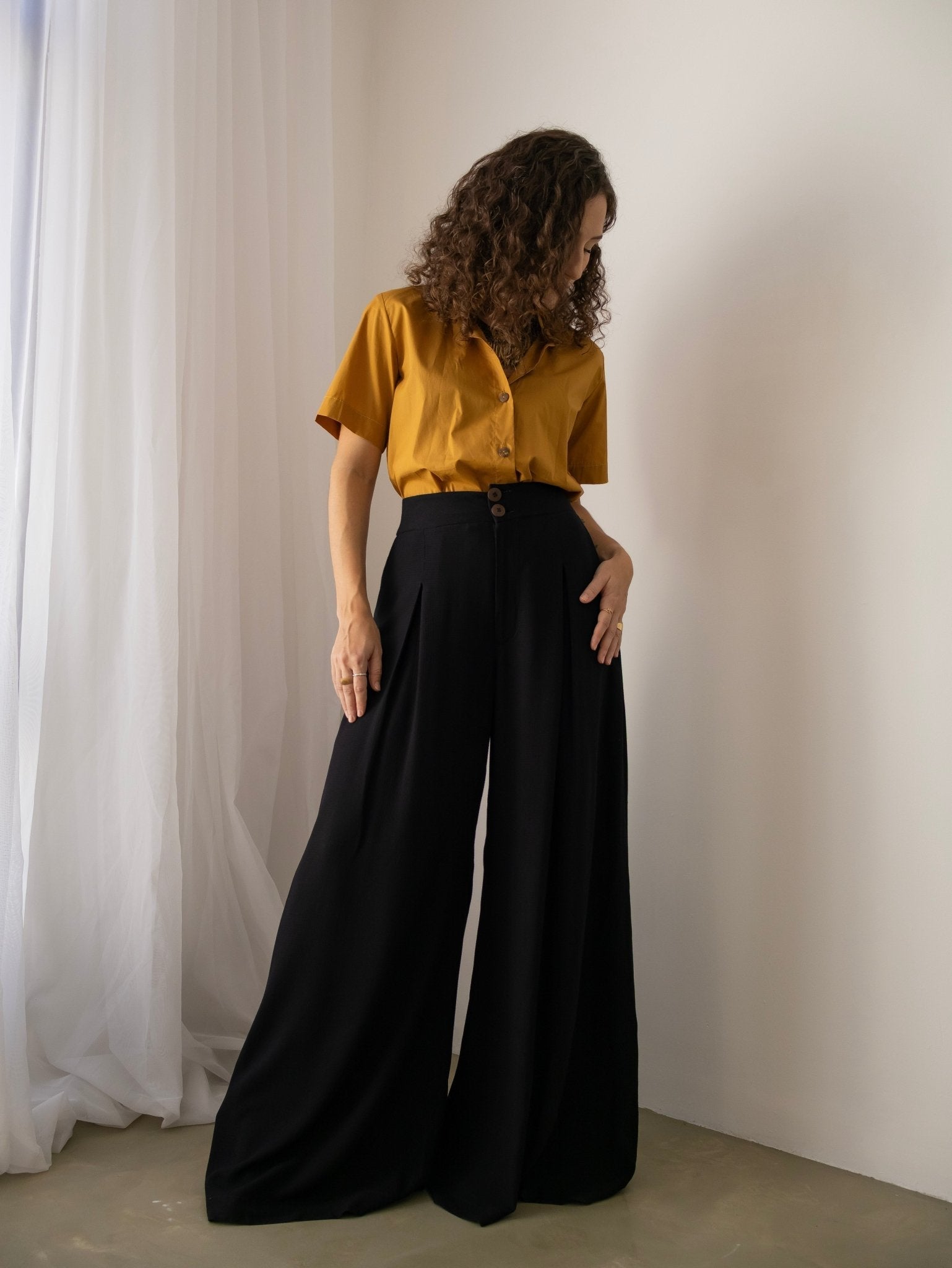 CAMISA SOPRO - AMARELO MOSTARDA - Evolve Ecobrand