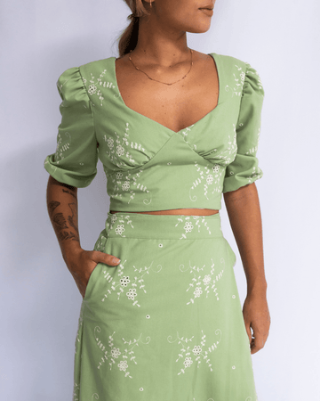 CROPPED BORDADO - Evolve Ecobrand