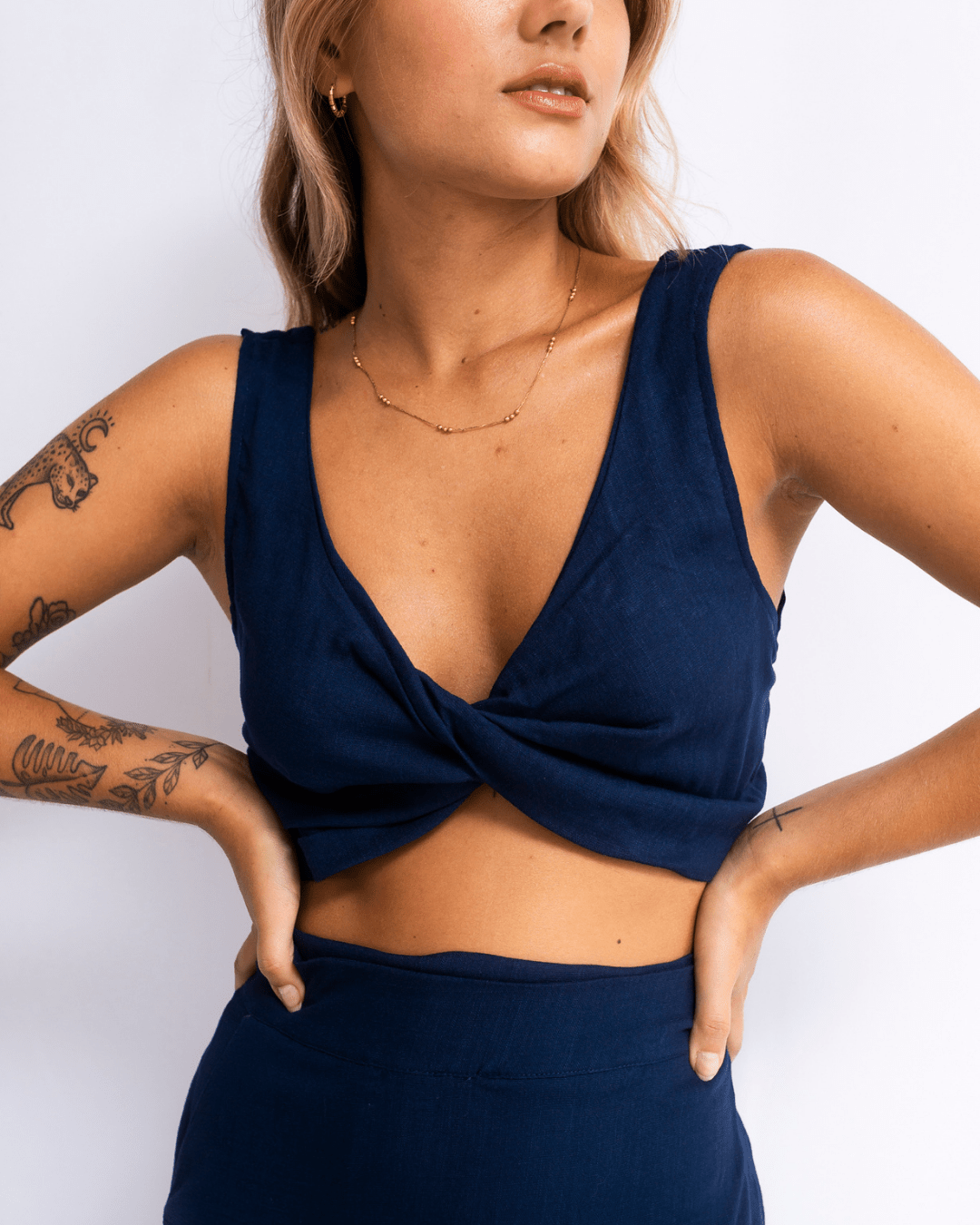 CROPPED CIRANDEIRA - AZUL - Evolve Ecobrand