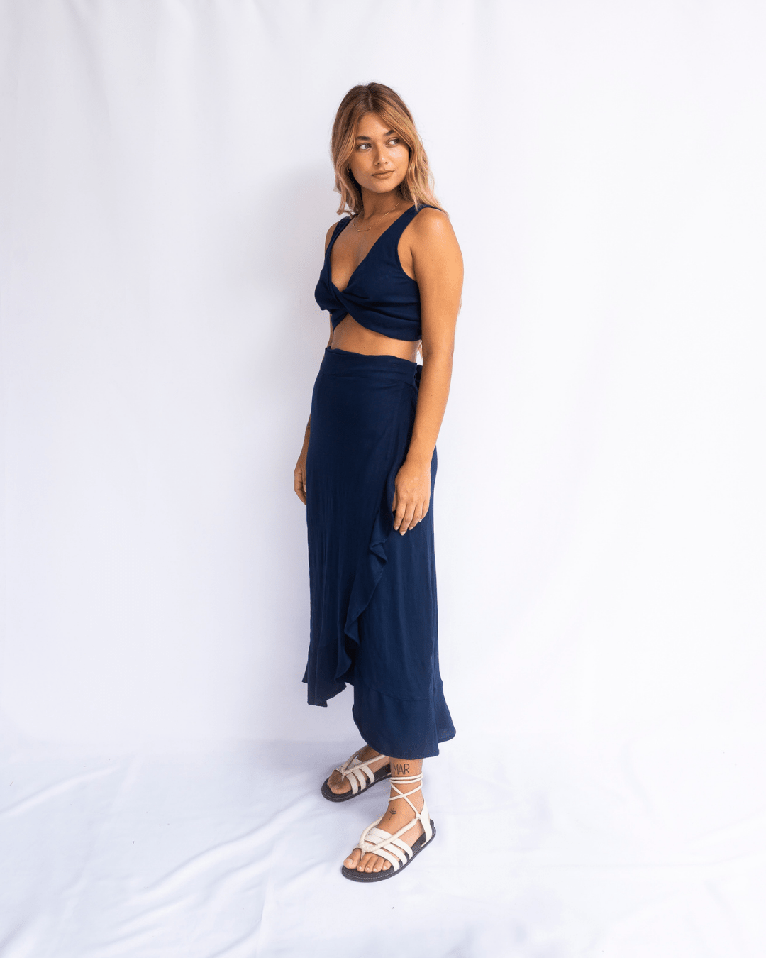 CROPPED CIRANDEIRA - AZUL - Evolve Ecobrand