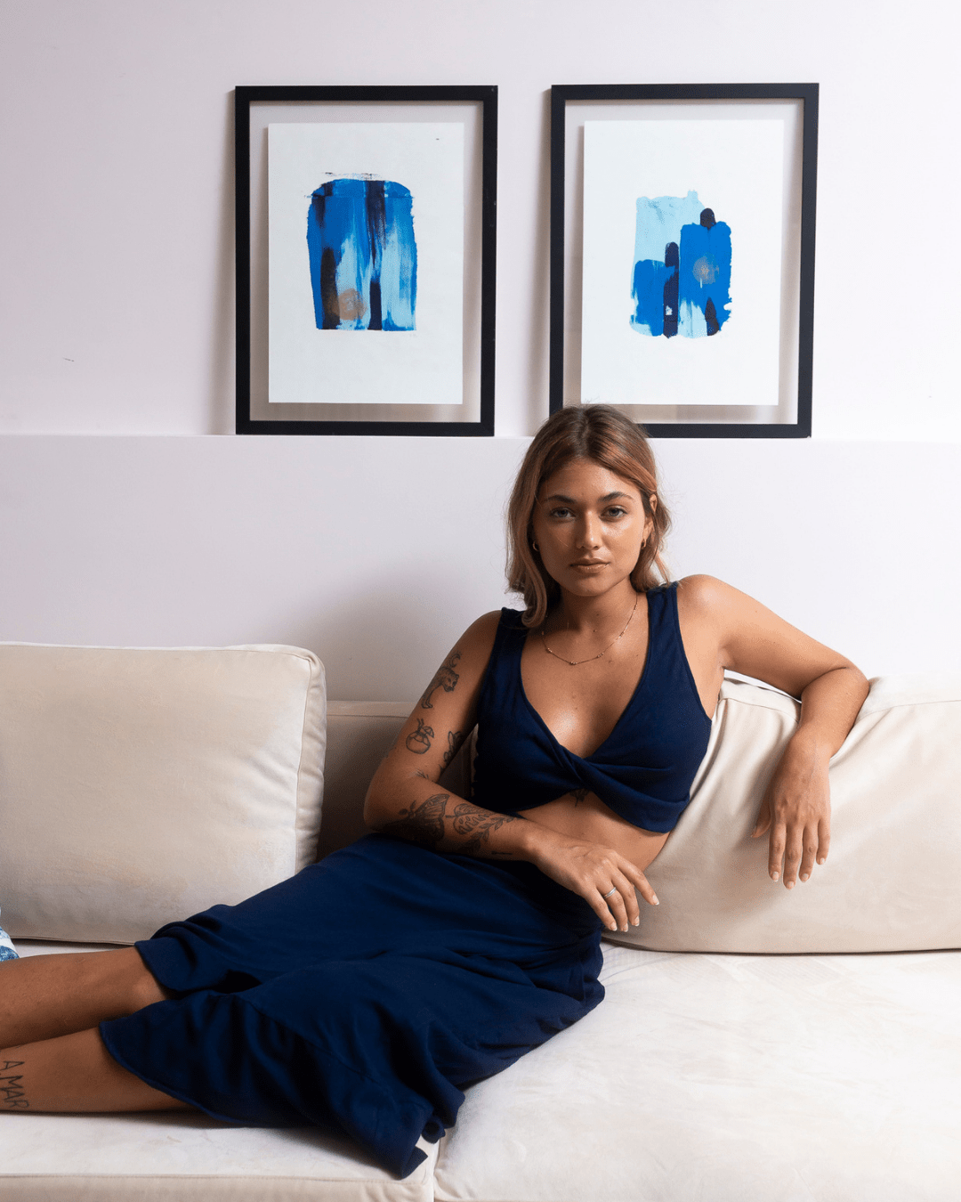 CROPPED CIRANDEIRA - AZUL - Evolve Ecobrand