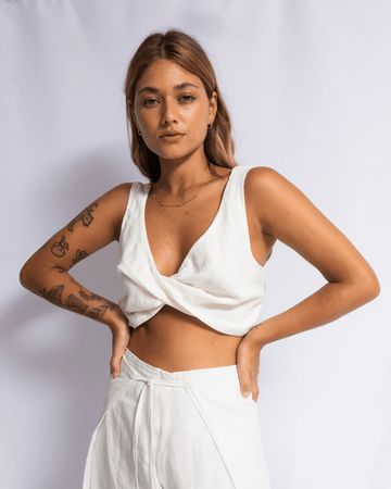 CROPPED CIRANDEIRA - OFF WHITE - Evolve Ecobrand