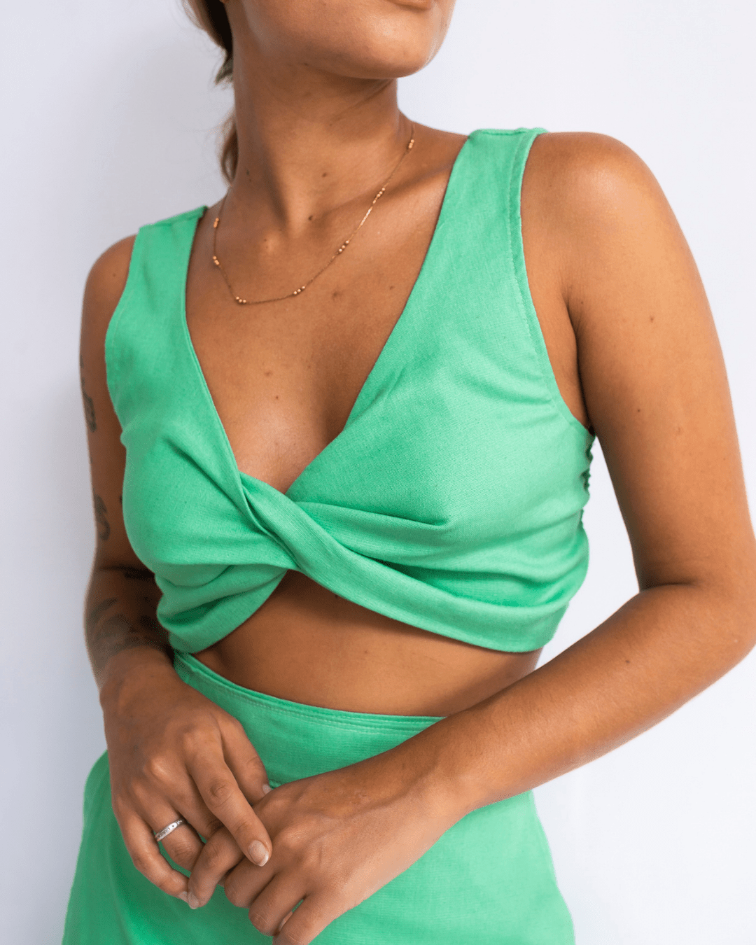 CROPPED CIRANDEIRA - VERDE - Evolve Ecobrand