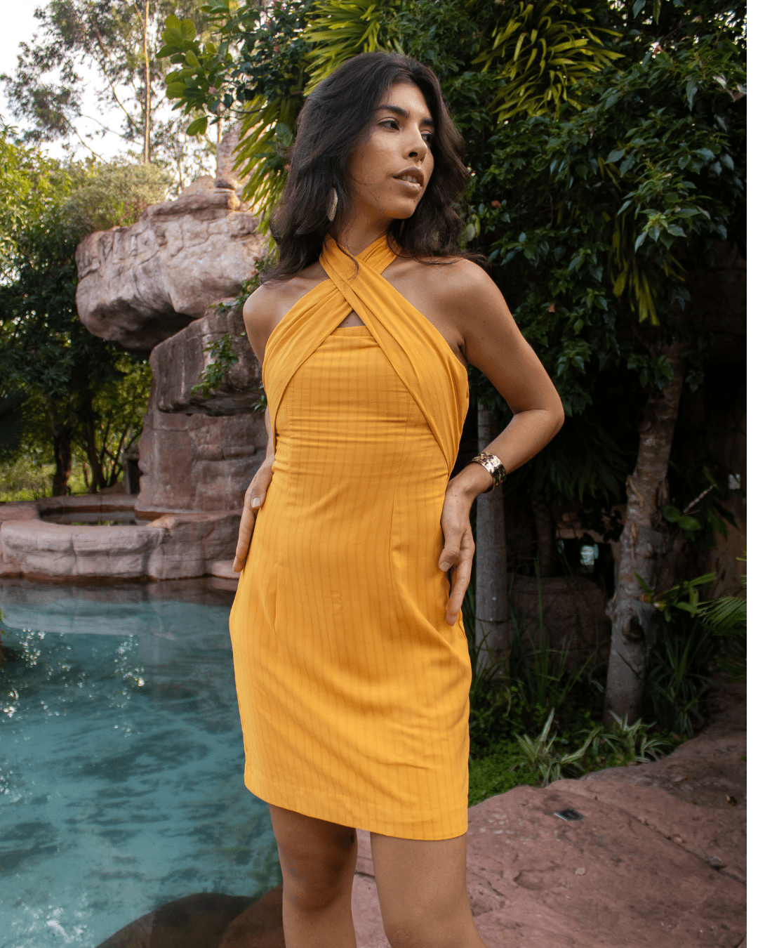 VESTIDO FAROL - AMARELO - Evolve Ecobrand