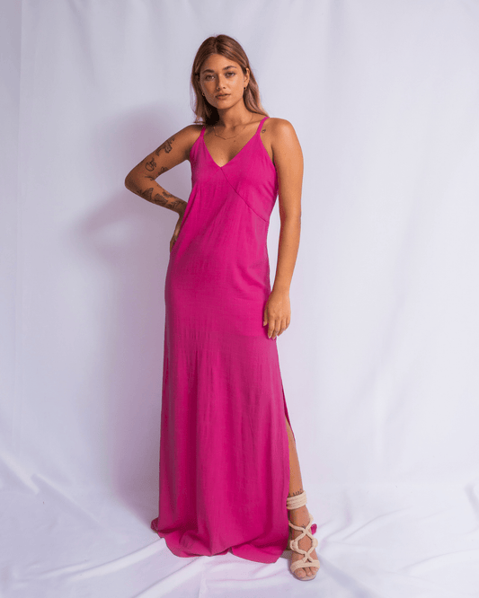 VESTIDO REGINA - PINK - Evolve Ecobrand